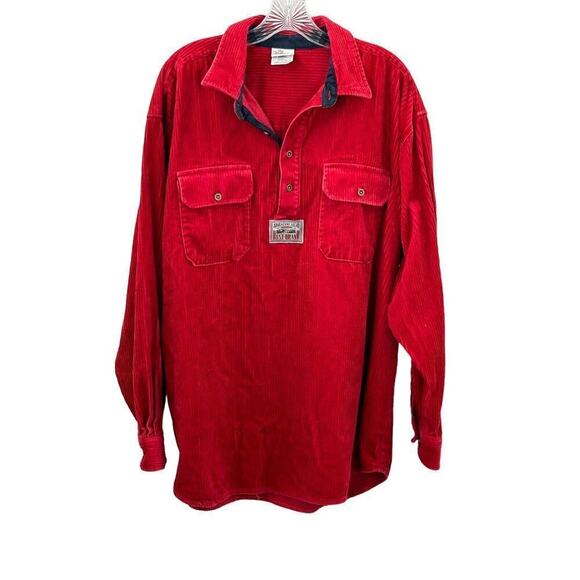 Vintage Disney Shirt Large Goofy Donald Mickey Corduroy Quarter Button Rare 90s - Picture 16 of 16